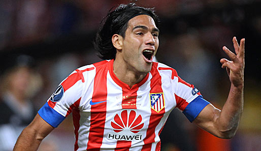 Radamel Falcao führt mit Messi und Ronaldo die Torjägerliste in Spanien an