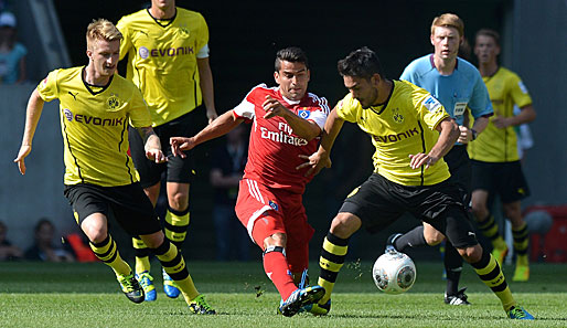 Reus (l.) und Gündogan (r.) stehen angeblich auf dem Wunschzettel der Katalanen