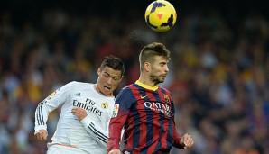 Von 2007 bis 2008 spielten Ronaldo (l.) und Piqué (r.) gemeinsam bei Manchester United