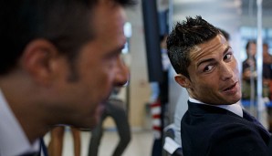 Jorge Mendes (l.) ist der Berater und Agent von Christiano Ronaldo