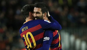 Arda Turan und Lionel Messi harmonierten auf dem Platz bereits gut