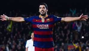 Luis Suarez traf gleich vier mal beim 7:0 gegen den FC Valencia