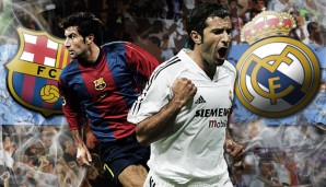 Luis Figo war für beide Vereine aktiv. Sein Abschid von Barca wurde von viel Kritik begleitet