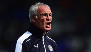 Claudio Ranieri steht mit den Foxes auf dem ersten Platz in der Premier League