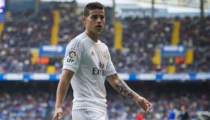 James Rodriguez von Real Madrid hat bei Zinedine Zidane einen schweren Stand