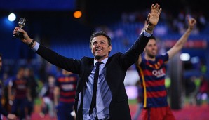 Luis Enrique holte mit Barca das Double