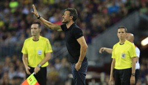 Luis Enrique hatte trotz des 3:0-Erfolgs am Spiel seiner Mannschaft einiges auszusetzen