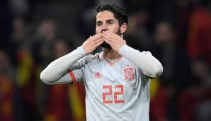 Isco von Real Madrid feierte gleich drei Treffer für Spanien gegen Argentinien