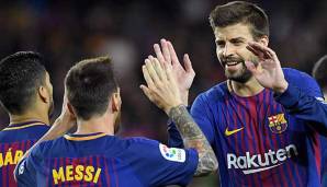 Gerard Pique spielt beim FC Barcelona zusammen mit Lionel Messi.