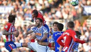 Atletico Madrid ist bei Real Sociedad ordentlich unter die Räder gekommen.