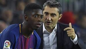 Ernesto Valverde hat weiterhin noch Geduld mit Ousmane Dembele