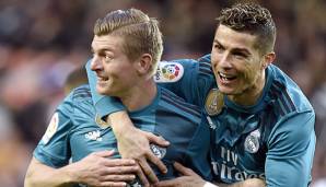 Toni Kroos spielte bis 2018 gemeinsam mit Cristiano Ronaldo bei Real Madrid.