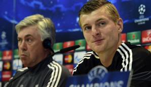 Gewannen 2014 gemeinsam mit Real Madrid die Klubweltmeisterschaft: Toni Kroos (r.) und Carlo Ancelotti.