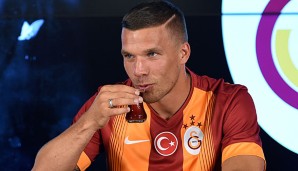 Lukas Podolski ist guter Dinge