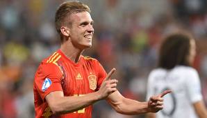 Dani Olmo bejubelt seinen Treffer zum zwischenzeitlichen 3:1 im Halbfinale gegen Frankreich.