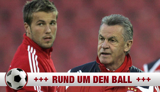 Ottmar Hitzfeld (r.) hatte Michael Rensing jahrelang unter seinen Fittichen