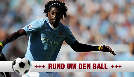 Emmanuel Adebayor wechselte im Sommer von Arsenal zu Manchester City