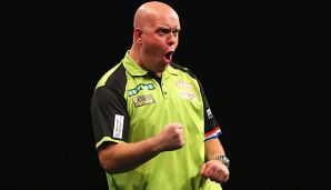 Michael van Gerwen hat bei der Darts-WM locker sein Auftaktmatch gewonnen.