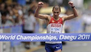 Sergej Bakulin hier bei der Weltmeisterschaft 2011 in Daegu.