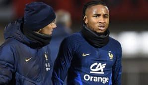 Christopher Nkunku im Training der französischen Nationalmannschaft am Dienstag.