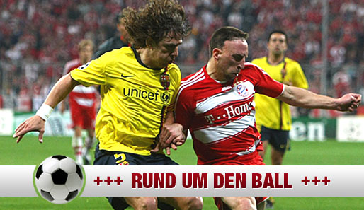 Ribery (r.) gegen Puyol - geht es nach Xavi trägt Ribery im nächsten Jahr auch das Barca-Trikot