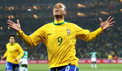 Luis Fabiano war 2009 beim Confed Cup Torschützenkönig und zweitbester Spieler des Turniers