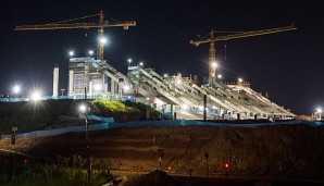 Die Arbeiten an den Arenen in Brasilien sind teilweise noch in vollem Gange