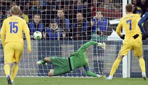 Andriy Yarmolenko traf gegen Frankreich per Elfmeter zum 2:0-Endstand