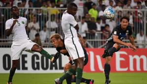 SAUDI-ARABIEN: Warf sich mit allem gegen die Angriffe der Japaner. Am letzten Spieltag gewann das Team von Trainer Bert van Marwijk mit 1:0 gegen den Tabellenprimus und zog dank der besseren Tordifferenz an Australien vorbei