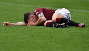 Andrea Belotti verletzte sich im Spiel des FC Turin gegen Hellas Verona