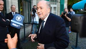 Joseph Blatter im TV-Interview mit der ARD