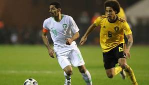 Saudi-Arabien präsentierte das neue WM-Trikot im Testspiel gegen Belgien.