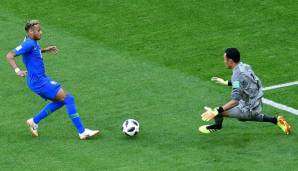 Costa Ricas Torhüter Keylor Navas stoppte die brasilianischen Angriffe ein ums andere Mal.