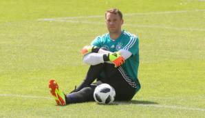 Manuel Neuer im Trainingslager der DFB-Elf in Eppan in Südtirol.