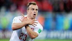 Xerdan Shaqiri erzielte den späten Siegtreffer für die Eidgenossen gegen Serbien und sorgte anschließend mit seinem Torjubel für einen Eklat.