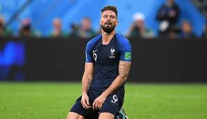 Olivier Giroud ist trotz sechs Einsätzen noch ohne WM-Tor 2018.