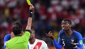 Paul Pogba sah gegen Peru Gelb.