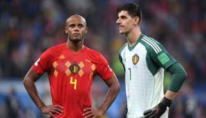 Thibaut Courtois und Vincent Kompany scheiterten mit Belgien an Frankreich.