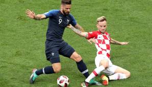 Olivier Giroud: Offensiv wirkungslos. Schaffte es nicht so gut wie sonst, die Bälle festzumachen. Fiel mehr durch Klärungsaktionen bei kroatischen Standards als durch eigene Akzente auf. Warf sich in die meisten Zweikämpfe und köpfte einiges weg. Note: 4.