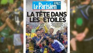 Le Parisien: "Erinnerungen für die Ewigkeit! Griezmann, Pogba und Mbappe lassen eine ganze Nation in Glückseligkeit fallen."