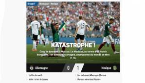 Treffende Zusammenfassung der L'Equipe: "Katastrophe!"