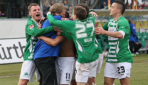 In dieser Saison ein starkes Team - die SpVgg Greuther Fürth. Und bald mit einem neuen Stadion