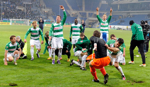 Greuther Fürth steht momentan an der Tabellenspitze der Zweiten Liga