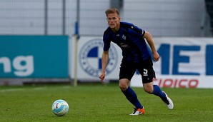 Marcel Seegert hat sich im Spiel gegen Dresden die Augenhöhle gebrochen