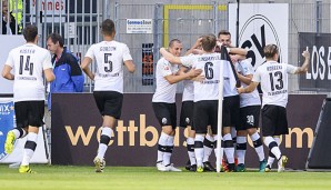 Sandhausen hatte gegen St. Pauli Grund zum Jubeln