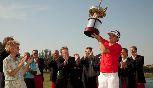 Der umjubelte Sieger: Keegan Bradley setzte sich am Extra-Loch gegen seinen Landsmann durch