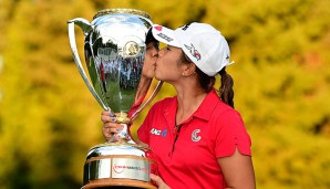 Hat die begehrte Trophäe schon dreimal gewonnen: Lydia Ko