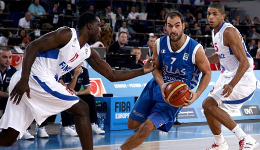 Shooting Guard Vasilis Spanoulis wurde mit Griechenland Dritter der EM