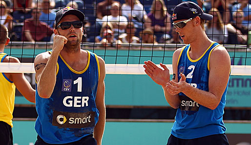 Belegten in Brasilia Platz fünf: Julius Brink (l.) und Jonas Reckermann