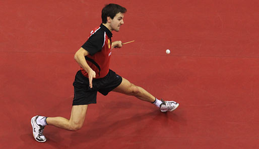 Maximal ein chinesischer Gegner wartet auf Timo Boll bis zum WM-Halbfinale in Rotterdam